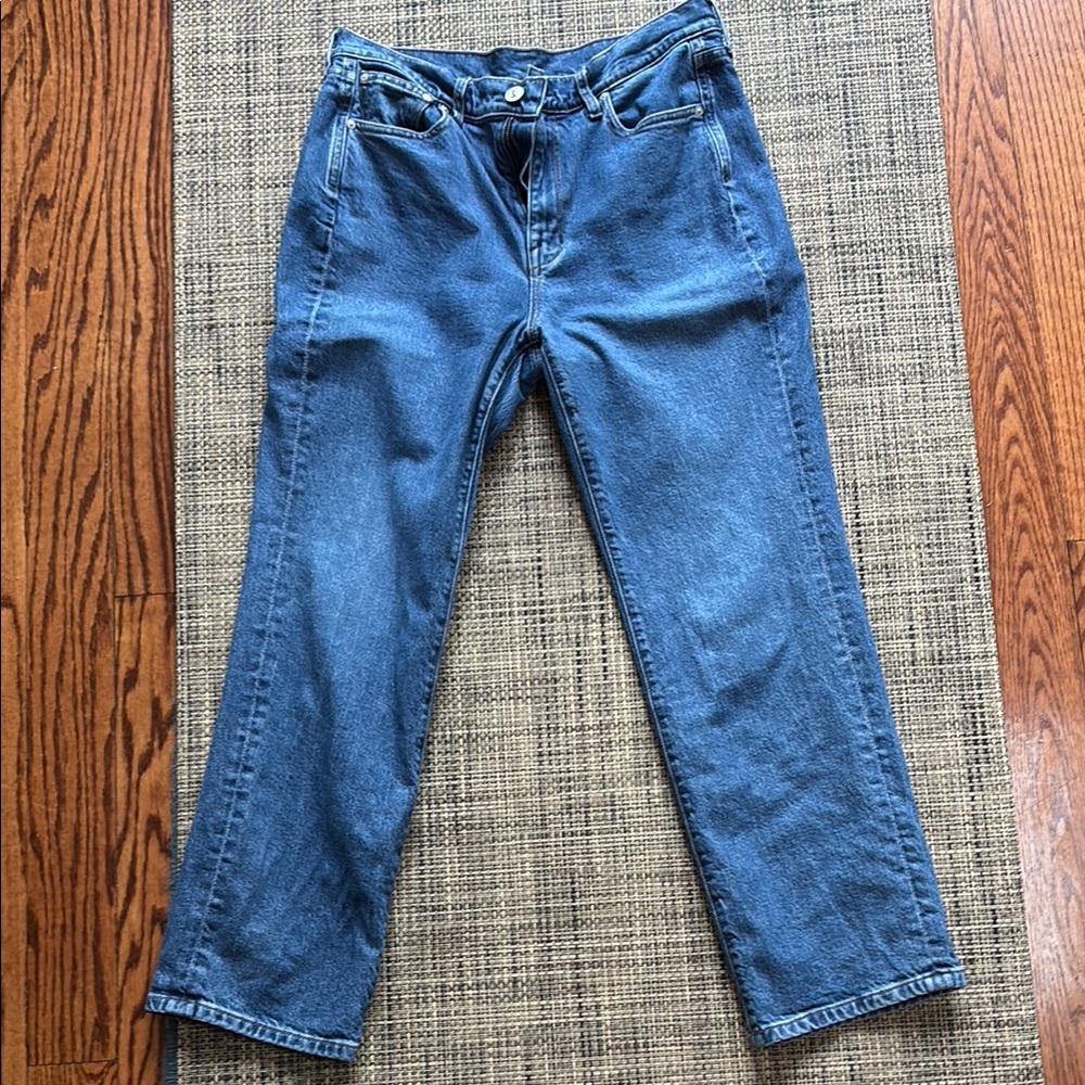 AYR LaLa Mid Wash Straight Leg Jeans in Classic Blue 31S